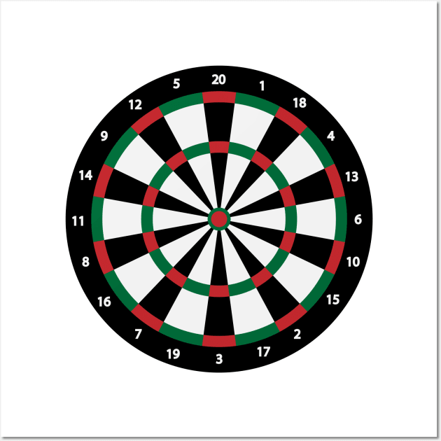 Dartboard artistic design Wall Art by DinaShalash